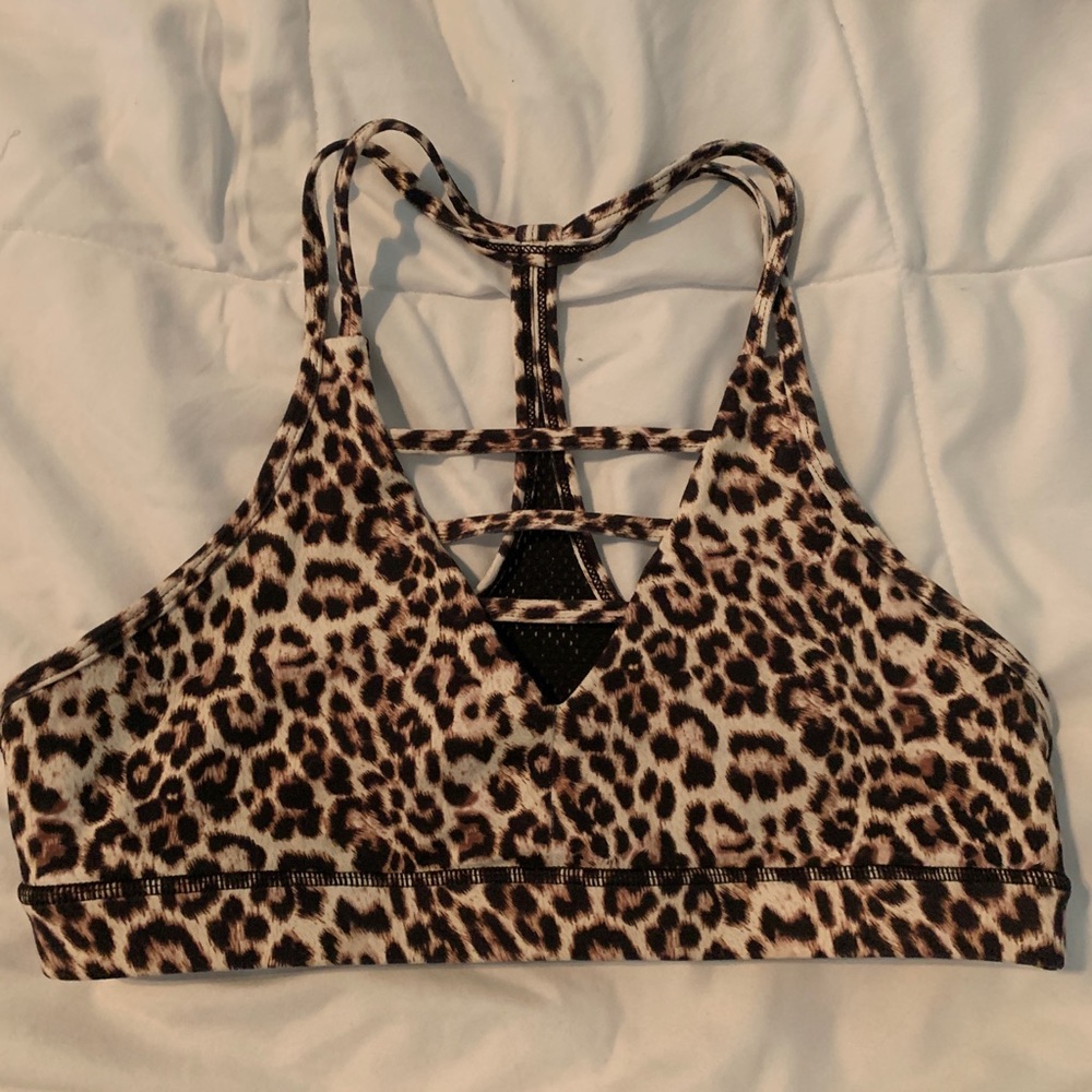 Zyia Leopard Grid Bra XL